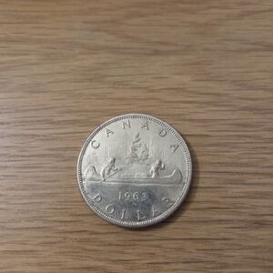1963 Canadian Silver Dollar Coin